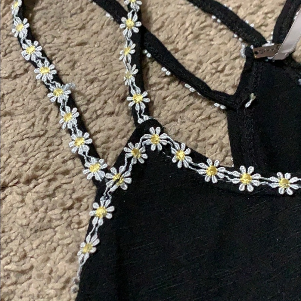Sunflower strappy tank top
